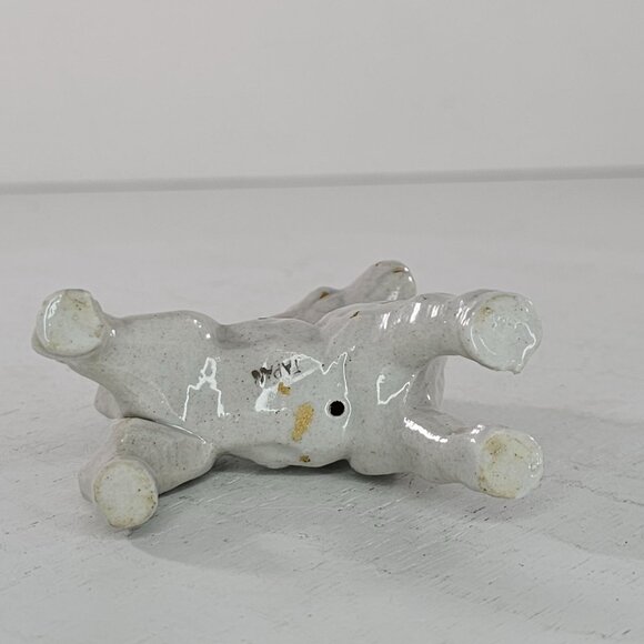 Vintage Ceramic White Goat Figurine Kitsch Farm Decor Cottage Core - Picture 6 of 9